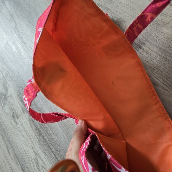 Lilly Pulitzer x Estee Lauder Pink Sand Dollar Floral Tote Bag Nautical Beach - Picture 5 of 6